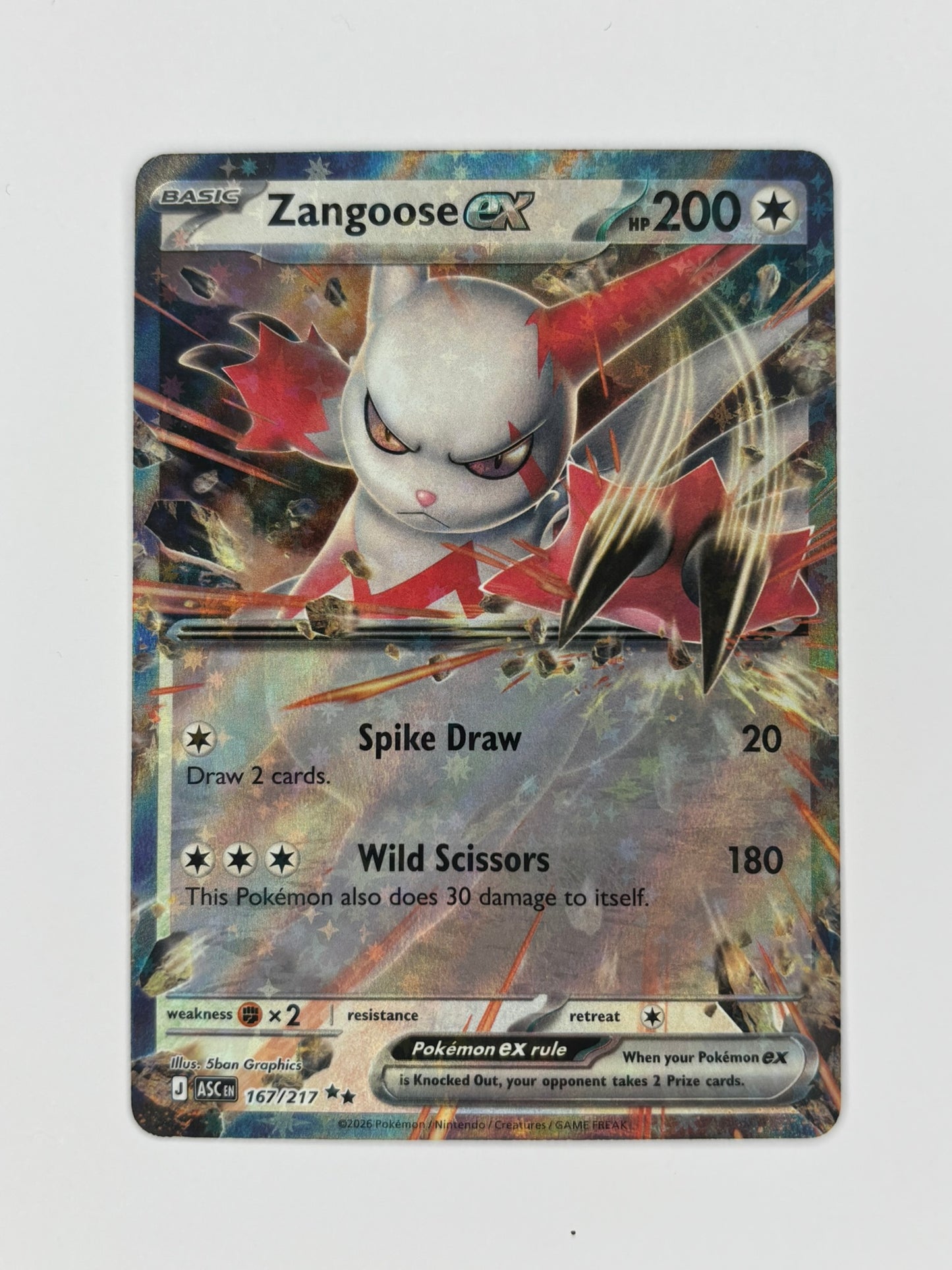 Zangoose ex - Ascended Heroes 167/217