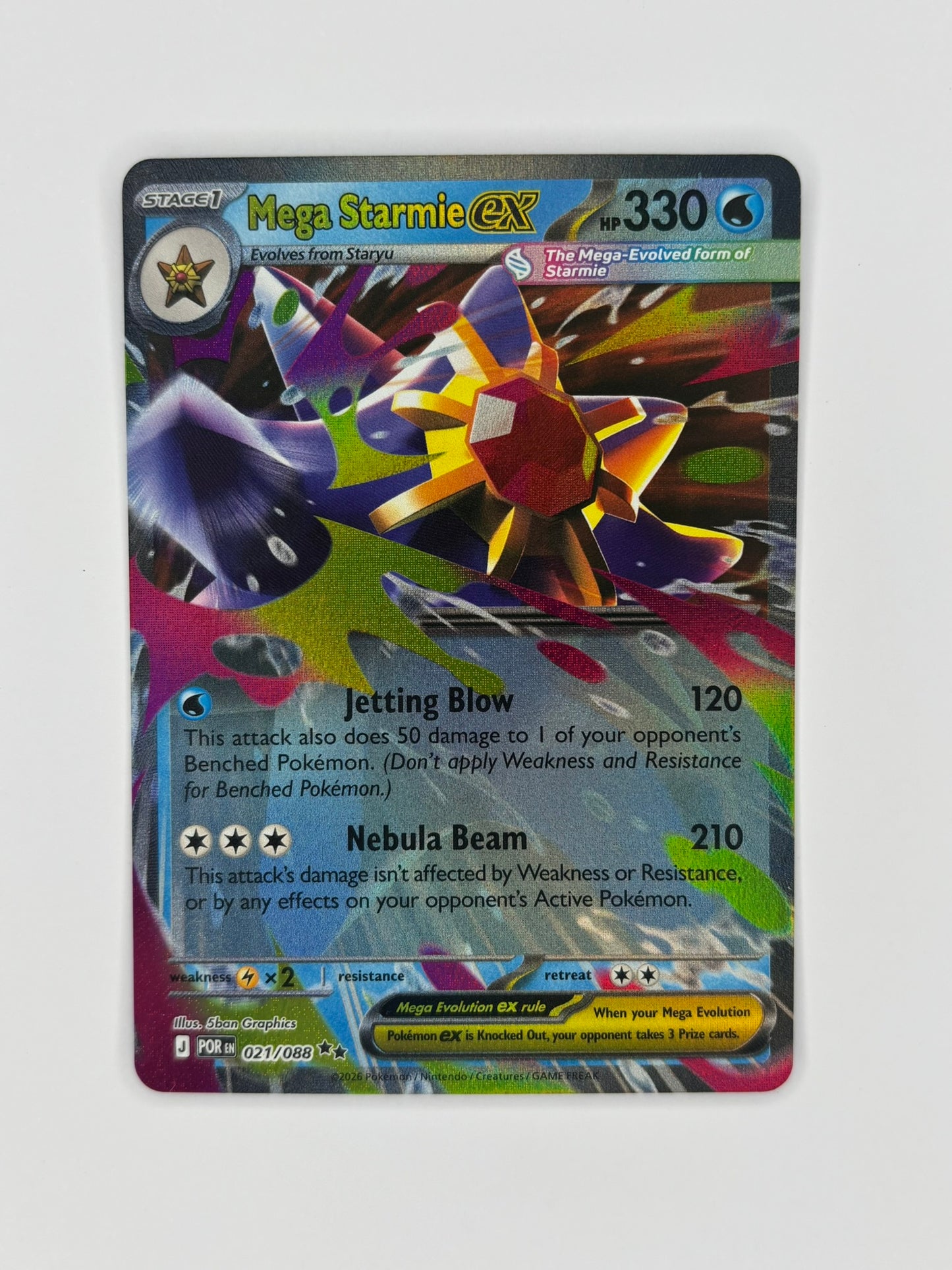 Mega Starmie ex - Perfect Order 021/088