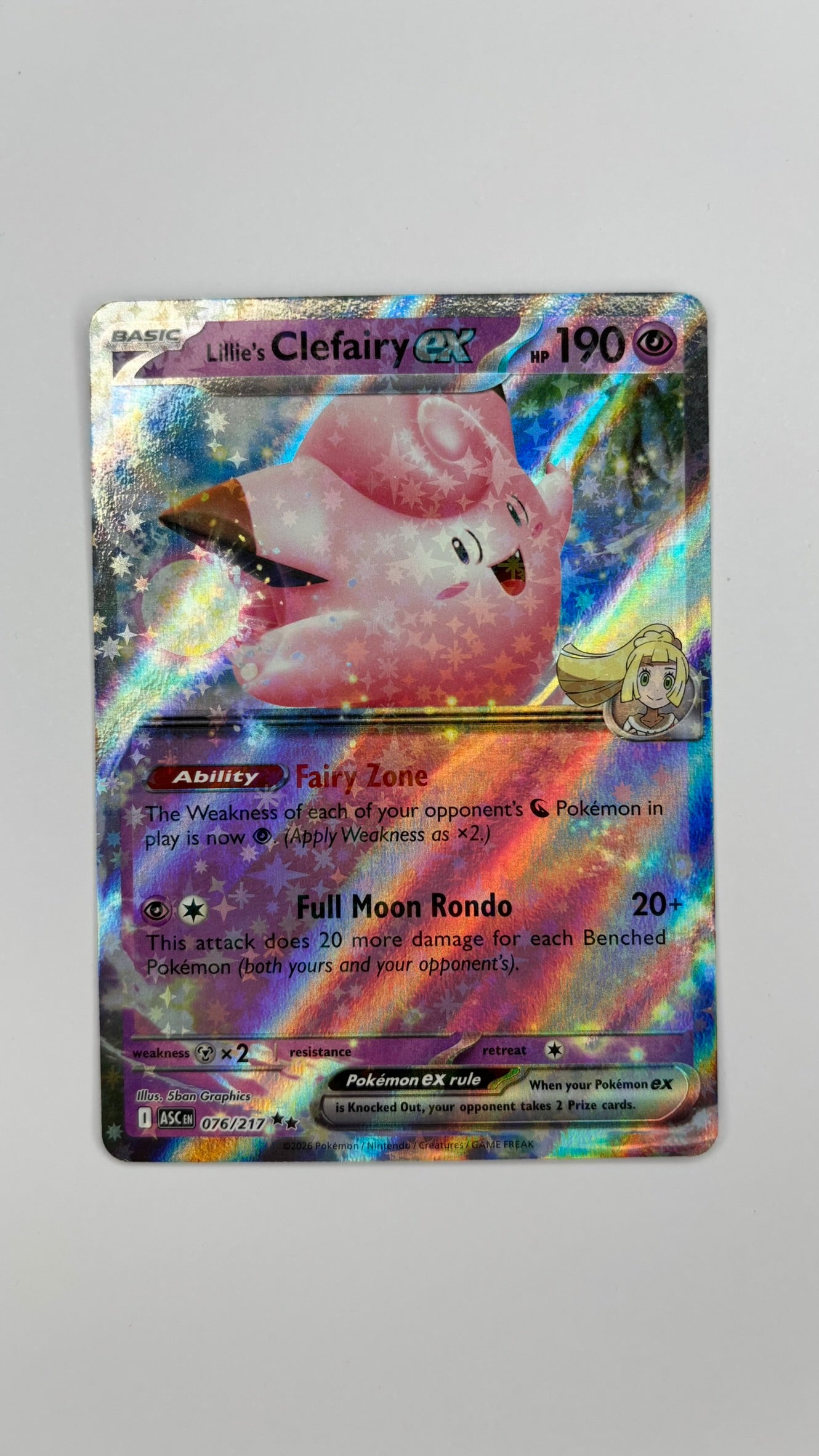 Lillie's Clefairy ex - Ascended Heroes 076/217